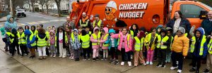 Saltonstall Kindergarteners Name Salem's Newest Garbage Truck